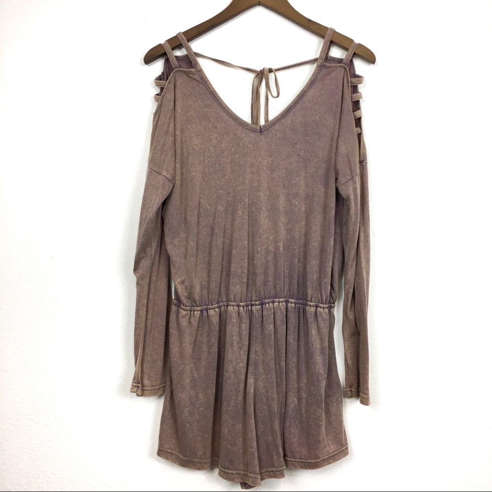 🍁She & Sky Long Sleeve Romper Boutique